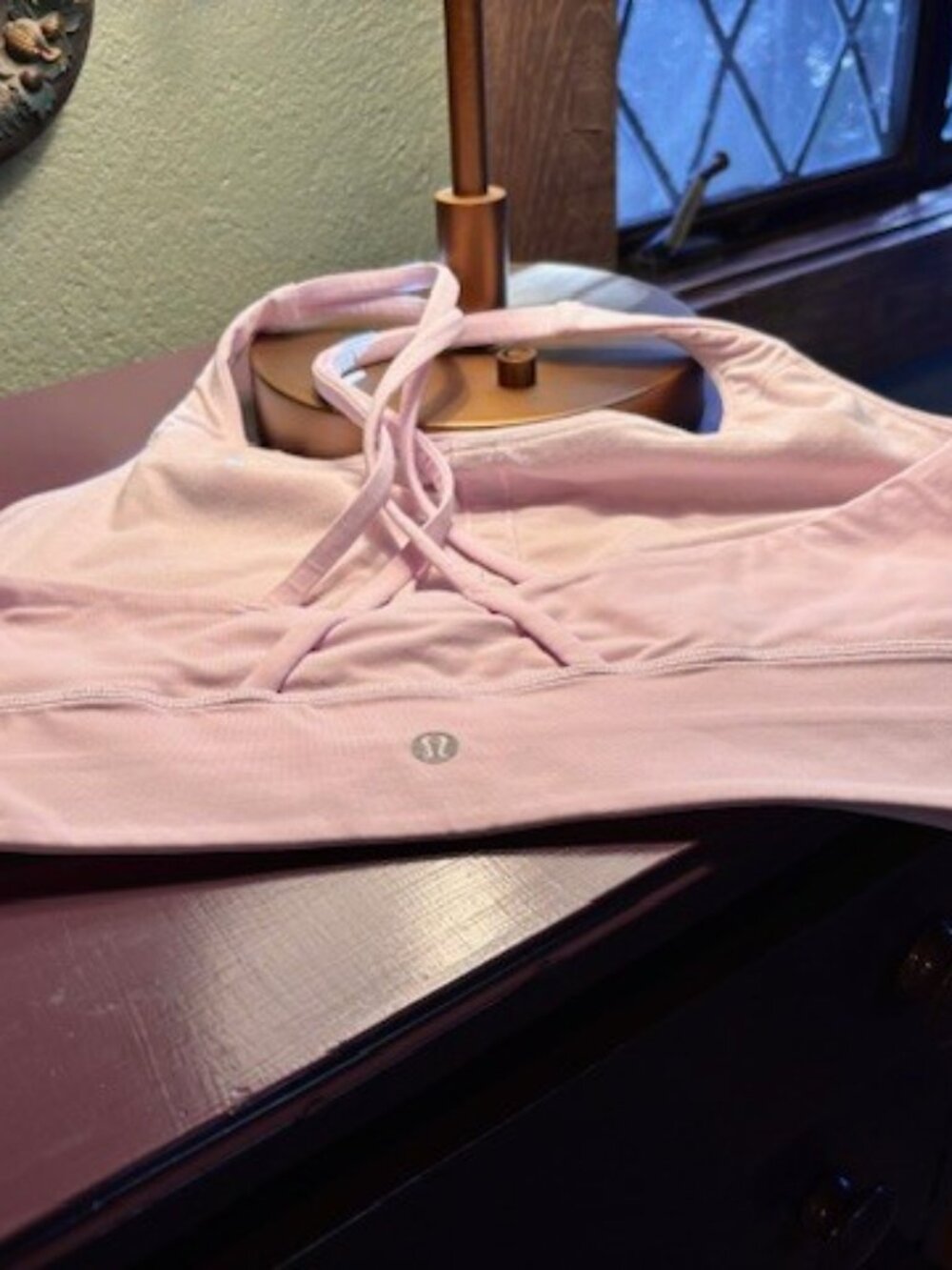 Lululemon Athletica Energy Longline Bra in Size 14 ~ Soft Pink - Picture 4 of 7